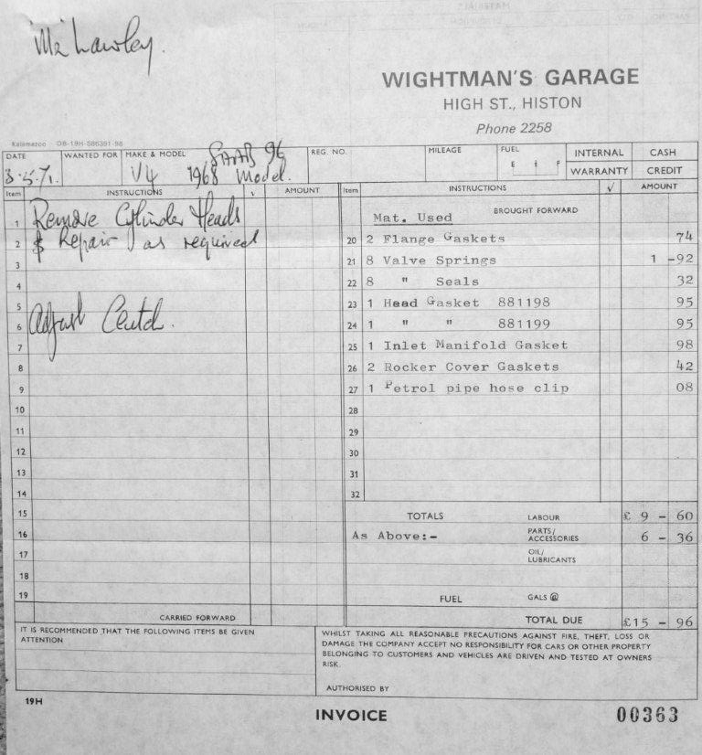 The_invoice_for_Alan_Lawley_s_engine_strip_to_rebuild_the_cylinder_heads_in_1971_costing_15.96