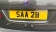 SAAB 2B Rear Number Plate