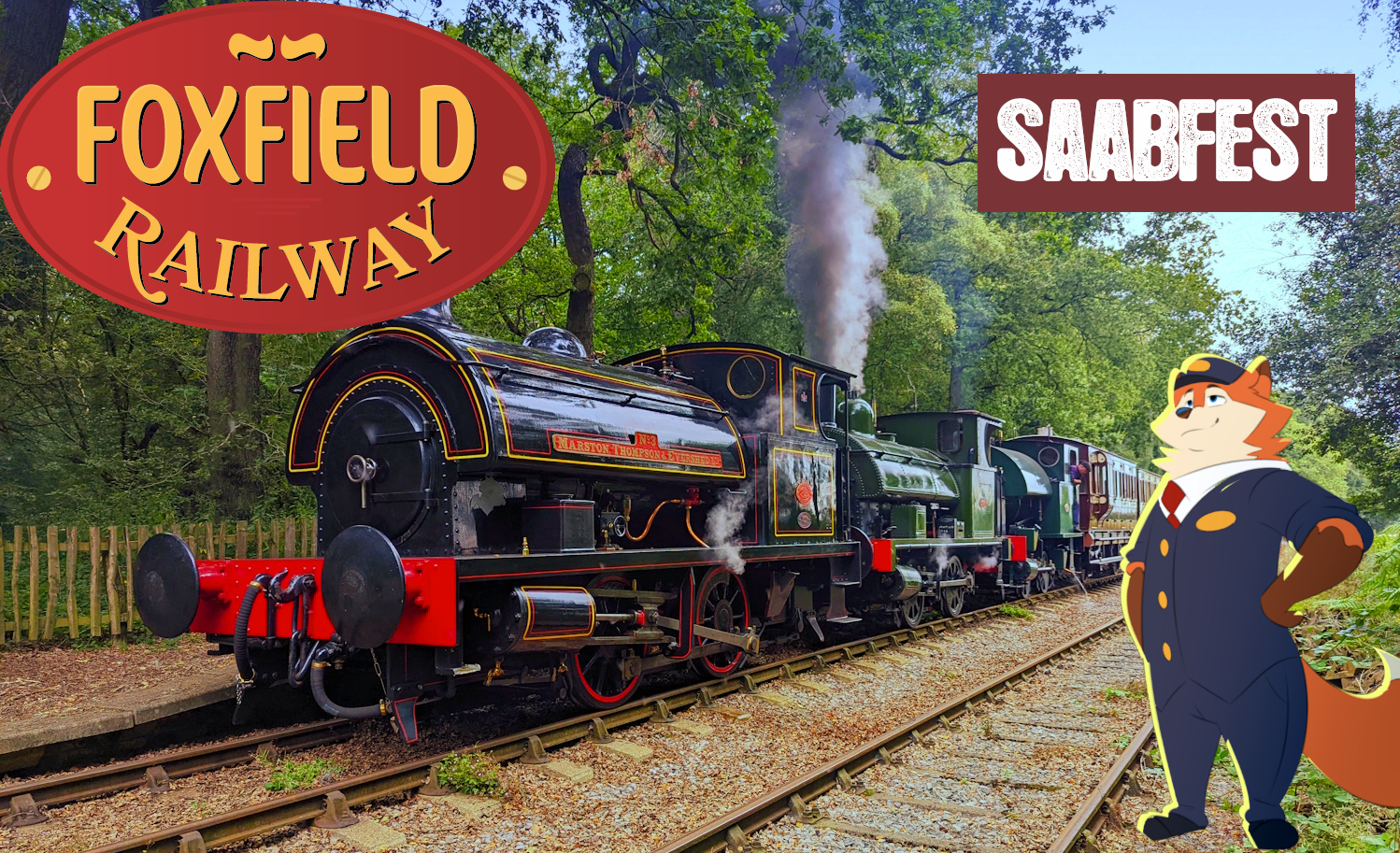 Foxfield Loco with logos